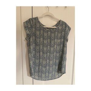 Joie Blue 100% Silk Blouse